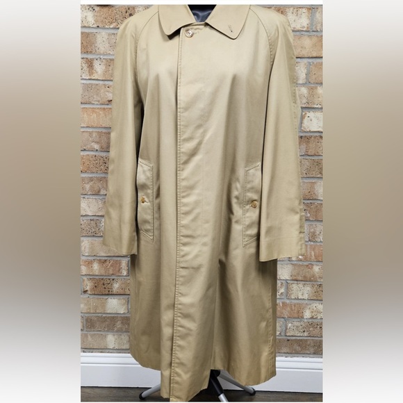 Burberry Tan Trench Coat Unisex Women Medium/ Men size small - Picture 2 of 12